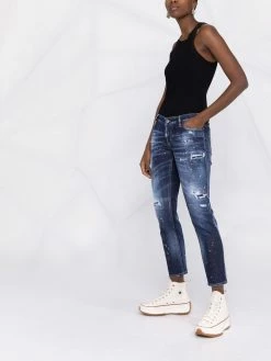 Dsquared2 jean à effet taches de peinture