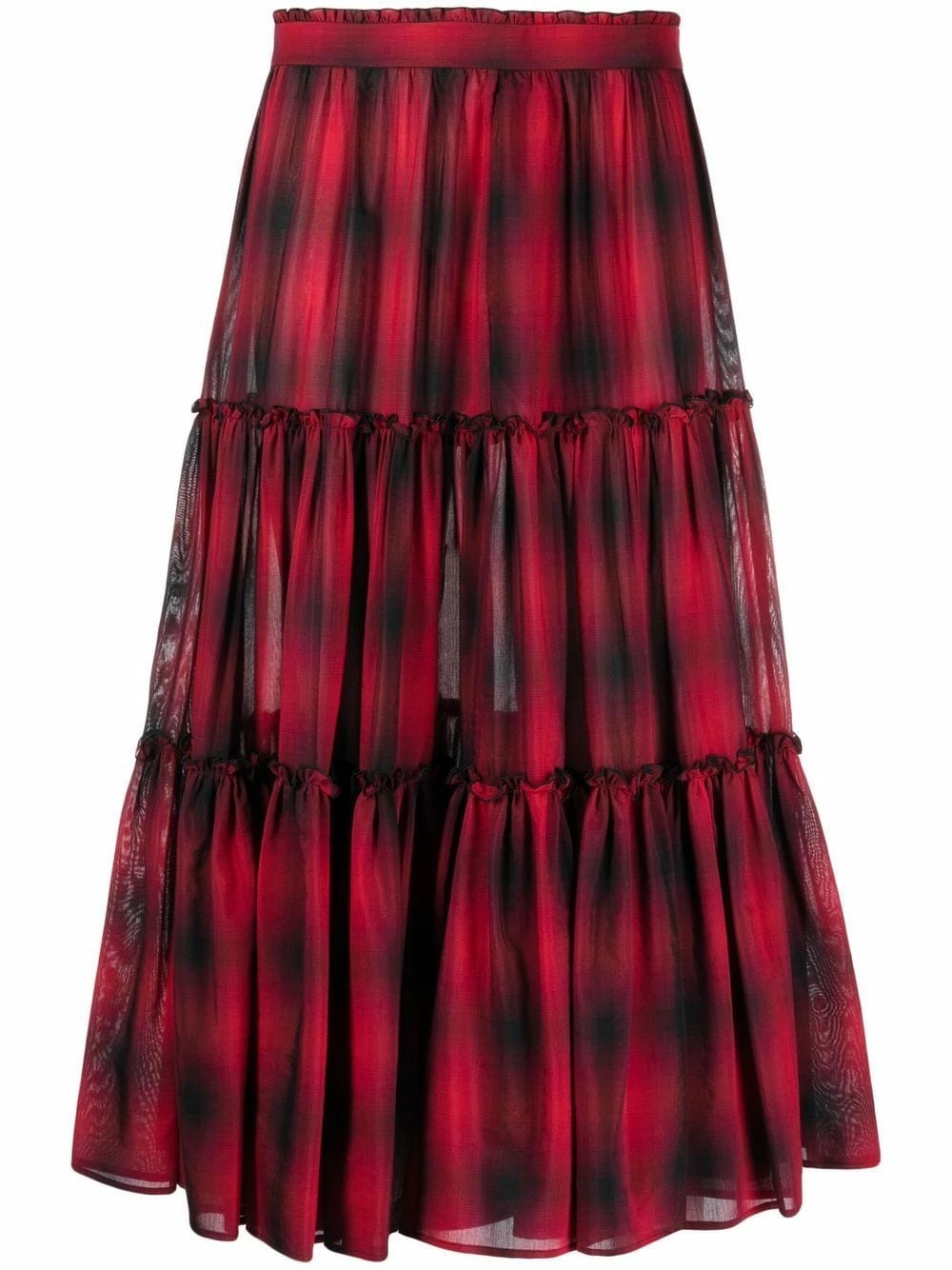 Dsquared2 Jupe mi longue à volants superposés Prix Usine jupes taille haute femme 3 Dsquared2 jupe mi-longue à volants superposés