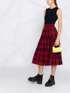 Dsquared2 Jupe mi longue à volants superposés Prix Usine jupes taille haute femme 13 Dsquared2 jupe mi-longue à volants superposés