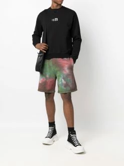 Dsquared2 short de sport en coton à imprimé tie-dye