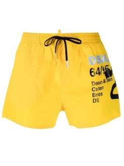 Dsquared2 short de bain à slogan imprimé