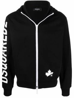 Dsquared2 hoodie zippé à logo