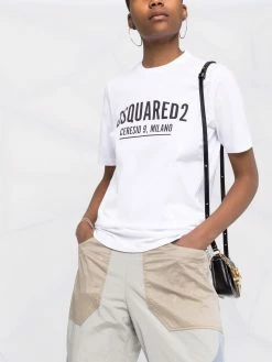 Dsquared2 T shirt à logo imprimé Prix Favorable t-shirts & jerseys femme 12 Dsquared2 t-shirt à logo imprimé
