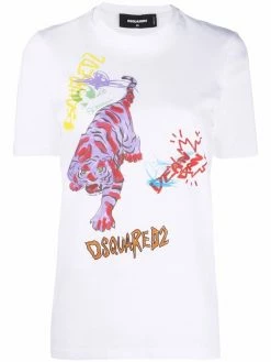 Dsquared2 t-shirt en coton à imprimé graphique