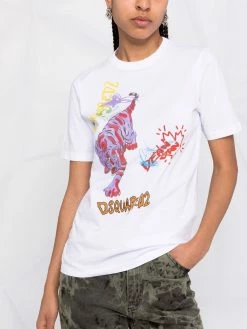 Dsquared2 t-shirt en coton à imprimé graphique