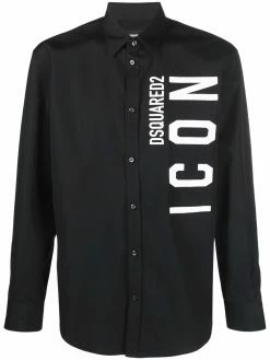 Dsquared2 chemise en coton à logo imprimé