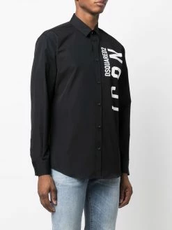 Dsquared2 chemise en coton à logo imprimé