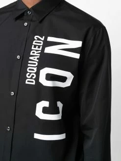 Dsquared2 chemise en coton à logo imprimé