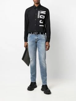 Dsquared2 chemise en coton à logo imprimé