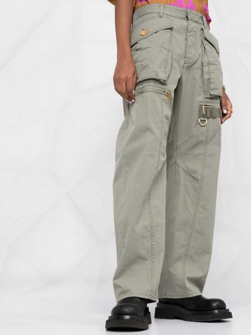 Prix Avantageux Dsquared2 Pantalon droit à poches multiples pantalons droits femme 7 Dsquared2 pantalon droit à poches multiples