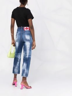 Dsquared2 jean à effet usé
