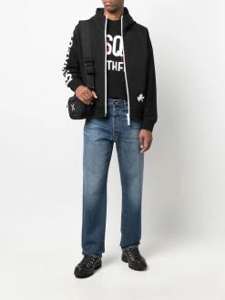 Dsquared2 hoodie zippé à logo imprimé