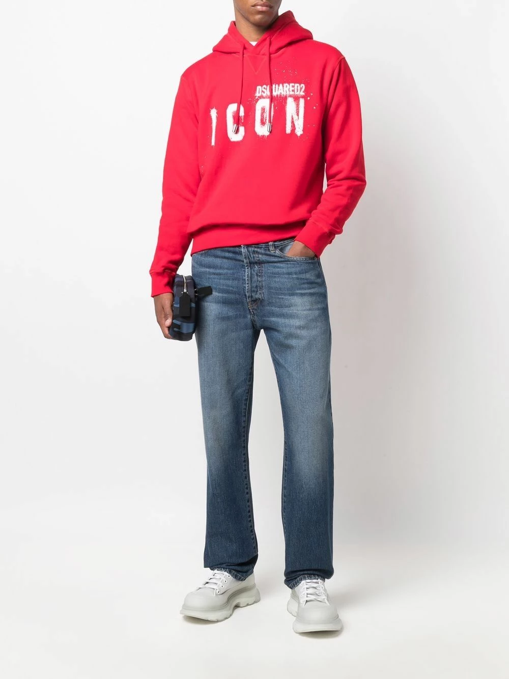 Prix Légers Dsquared2 Hoodie Icon à logo imprimé hoodies homme 4 Dsquared2 hoodie Icon à logo imprimé