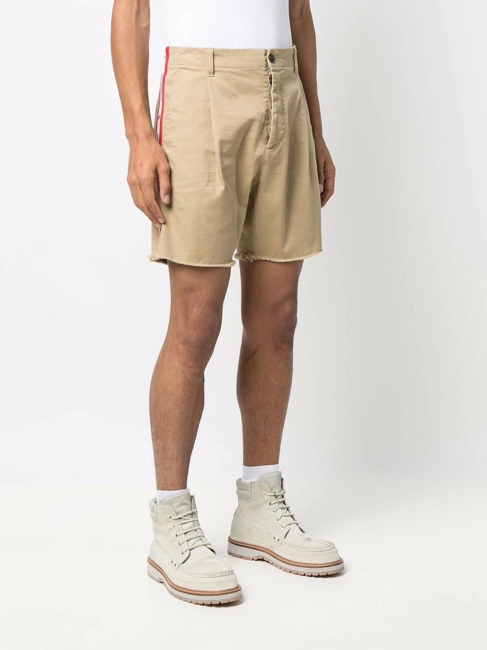 Dsquared2 Vendre Short plissé à bande logo bermudas homme 5 Dsquared2 short plissé à bande logo