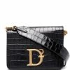 Dsquared2 sac à bandoulière à effet peau de crocodile