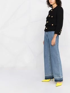 Dsquared2 veste en tweed à design sans col