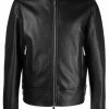 Dsquared2 veste en cuir à fermeture zippée