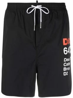 Dsquared2 short de bain à logo imprimé
