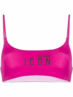 Dsquared2 haut de bikini à logo imprimé