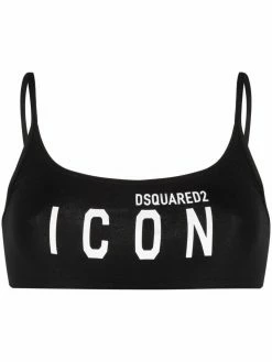 Dsquared2 brassière de sport à logo imprimé