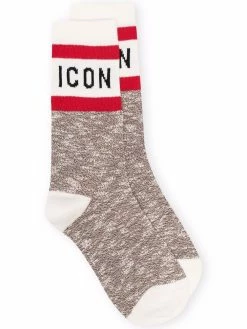 Dsquared2 chaussettes Icon en maille intarsia