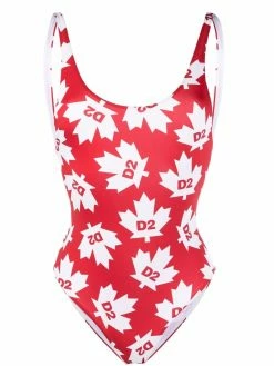 Dsquared2 maillot de bain à imprimé Maple Leaf