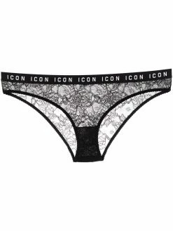 Dsquared2 culotte en dentelle à taille Icon