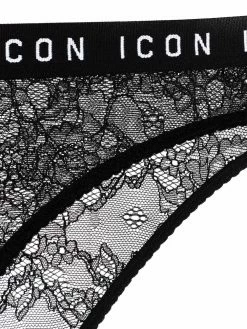 Dsquared2 culotte en dentelle à taille Icon