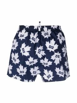 Dsquared2 short de bain à imprimé feuille d'érable