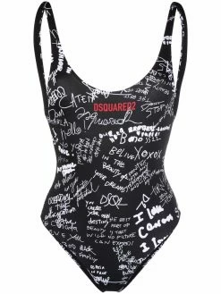 Dsquared2 maillot de bain à logo imprimé