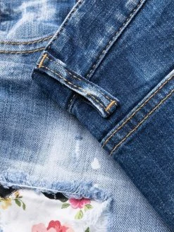 Dsquared2 Assurance De l’Authenticité Jean court à design patchwork jeans courts homme 14 Dsquared2 jean court à design patchwork