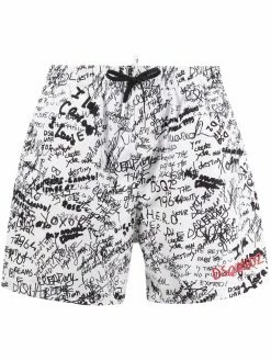 Dsquared2 short de bain à logo imprimé