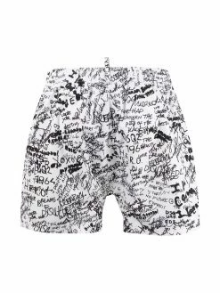 Dsquared2 short de bain à logo imprimé
