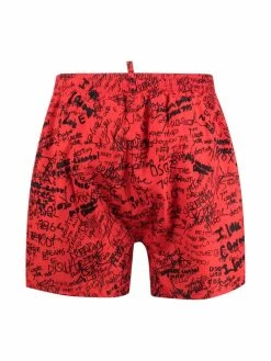 Dsquared2 short de bain à logo imprimé
