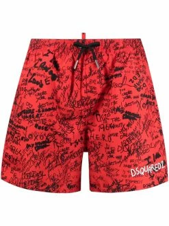Dsquared2 short de bain à logo imprimé
