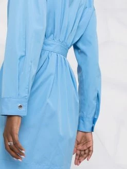 Dsquared2 robe-chemise en coton à fronces