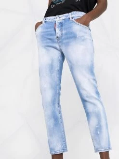 Dsquared2 jean court à taille basse