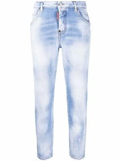 Dsquared2 jean court à taille basse