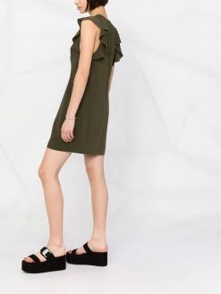 Dsquared2 robe courte à manches volantées