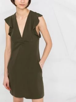 Dsquared2 robe courte à manches volantées