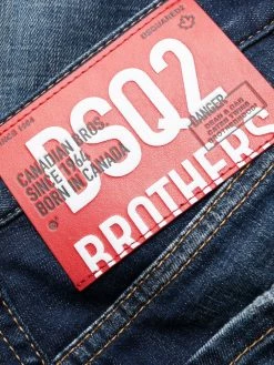 Dsquared2 jean droit à taille haute