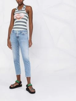 Dsquared2 jean court à plaque logo