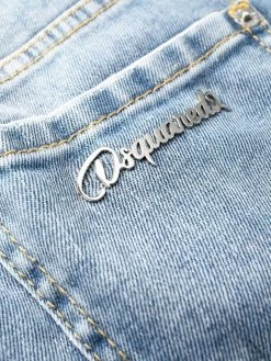 Dsquared2 Bon Rapport Coût-Efficacité Jean court à plaque logo jeans courts femme 17 Dsquared2 jean court à plaque logo