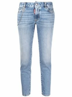 Dsquared2 jean court Ă plaque logo