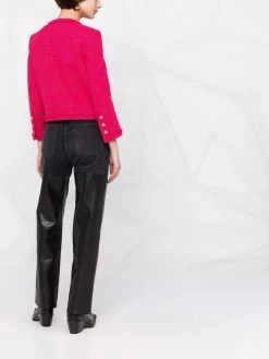 Dsquared2 veste en tweed à design sans col