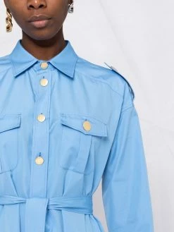 Dsquared2 excellente qualité Robe chemise mi longue ceinturée robes de jour femme 14 Dsquared2 robe-chemise mi-longue ceinturée