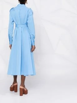 Dsquared2 excellente qualité Robe chemise mi longue ceinturée robes de jour femme 13 Dsquared2 robe-chemise mi-longue ceinturée