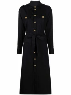 Dsquared2 robe-chemise à taille nouée