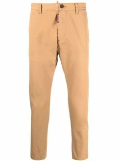 Dsquared2 pantalon droit Ă taille mi-haute