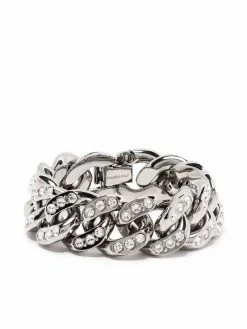 Dsquared2 bracelet en chaîne à ornements en cristal